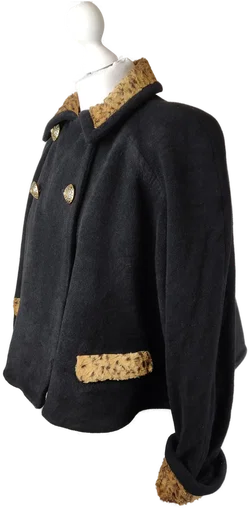 Kurzjacke Versace Wolle S/36 | Stil-Statement – Vorschau 4
