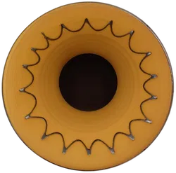 Vase aus Ton, reich verziert - Bild 2