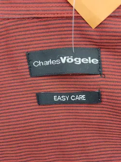Charles Vögele Herrenhemd kariert rotbraun - M - Bild 4