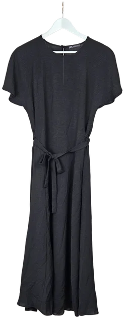 ZARA Damen Maxikleid, schwarz - Gr. L