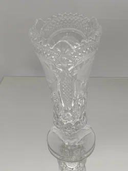 Bleikristall Vase  mit Blumenmotiv | Von Anna Hütte  – Vorschau 3