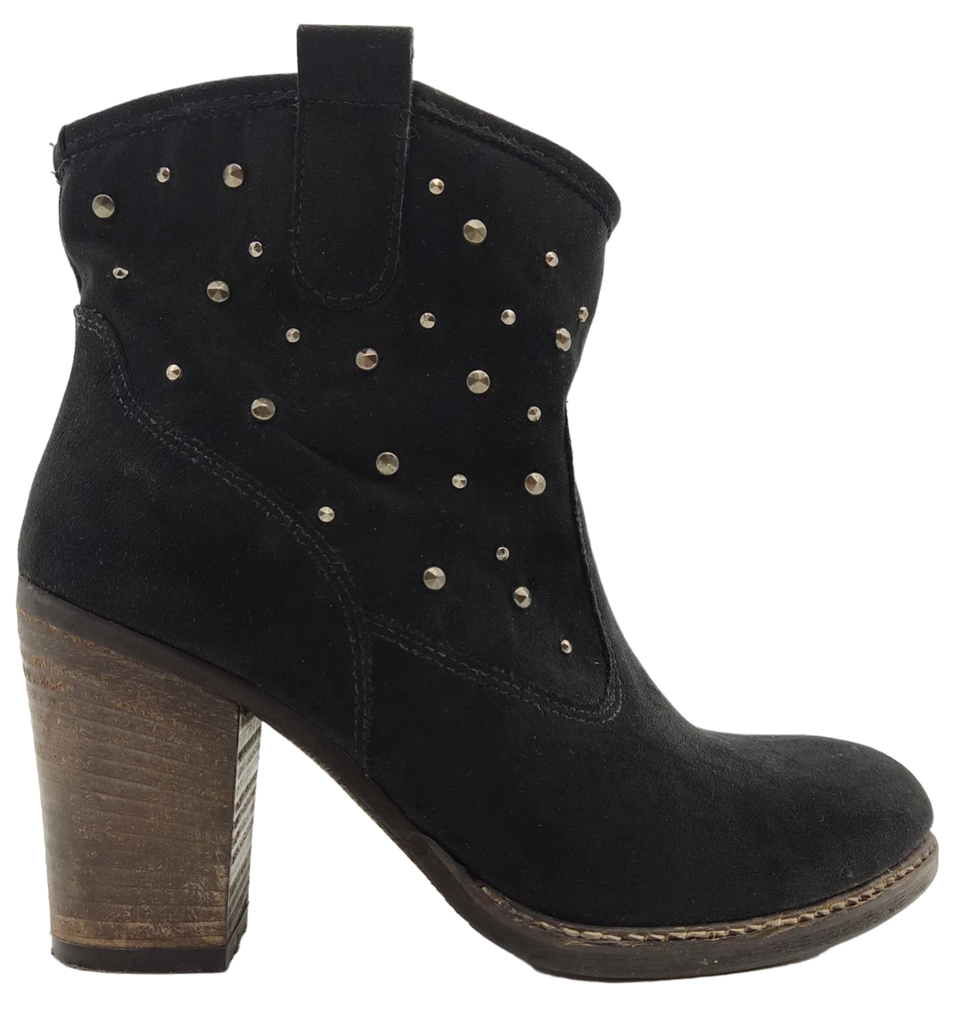 Damen Stiefletten Made in Italy, schwarz - Gr. 36 - Bild 1
