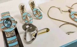 Lawrence Precious Jewel Schmuckset mit Uhr, Kette, Ohrringen & Ring – Vorschau 2