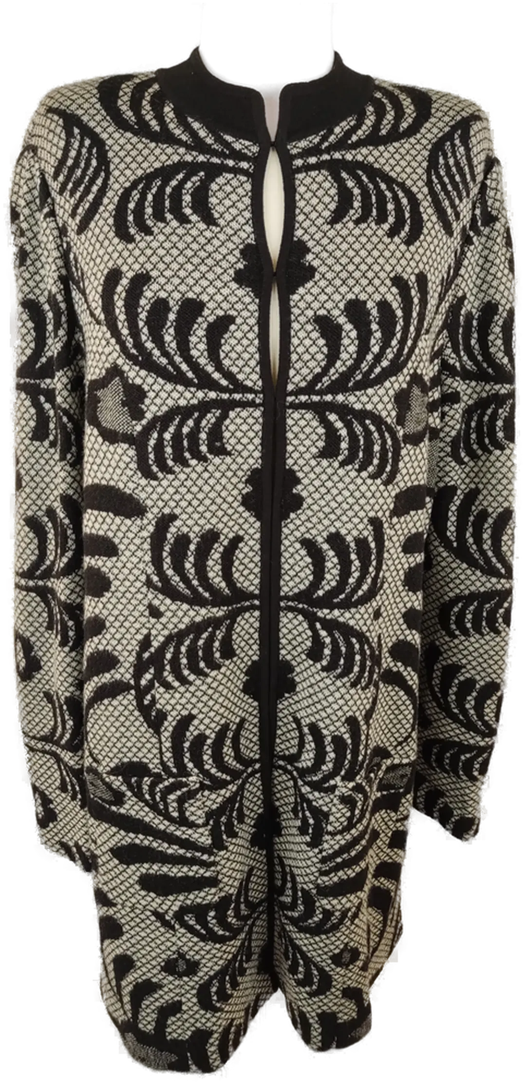 Attitude by FLAMM Damenweste / Mantel schwarz gemustert - XXXL/46 - Bild 4