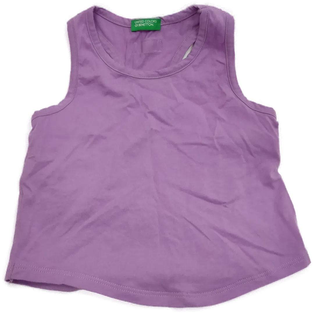 Benetton Kinder Shirt lila Gr. S/6 Jahre - Bild 4