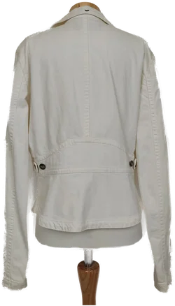 Armani Damen Denim Jacke natur weiß Gr. Eu 46 ,US 10 - Bild 2