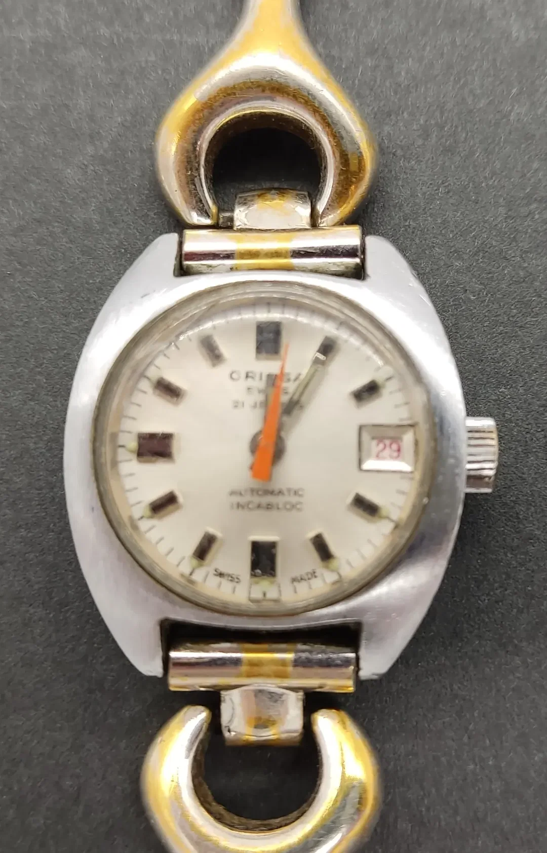Oriosa Vintage Damenuhr/Armbanduhr Automatic Länge ca 17,5cm – Bild 3