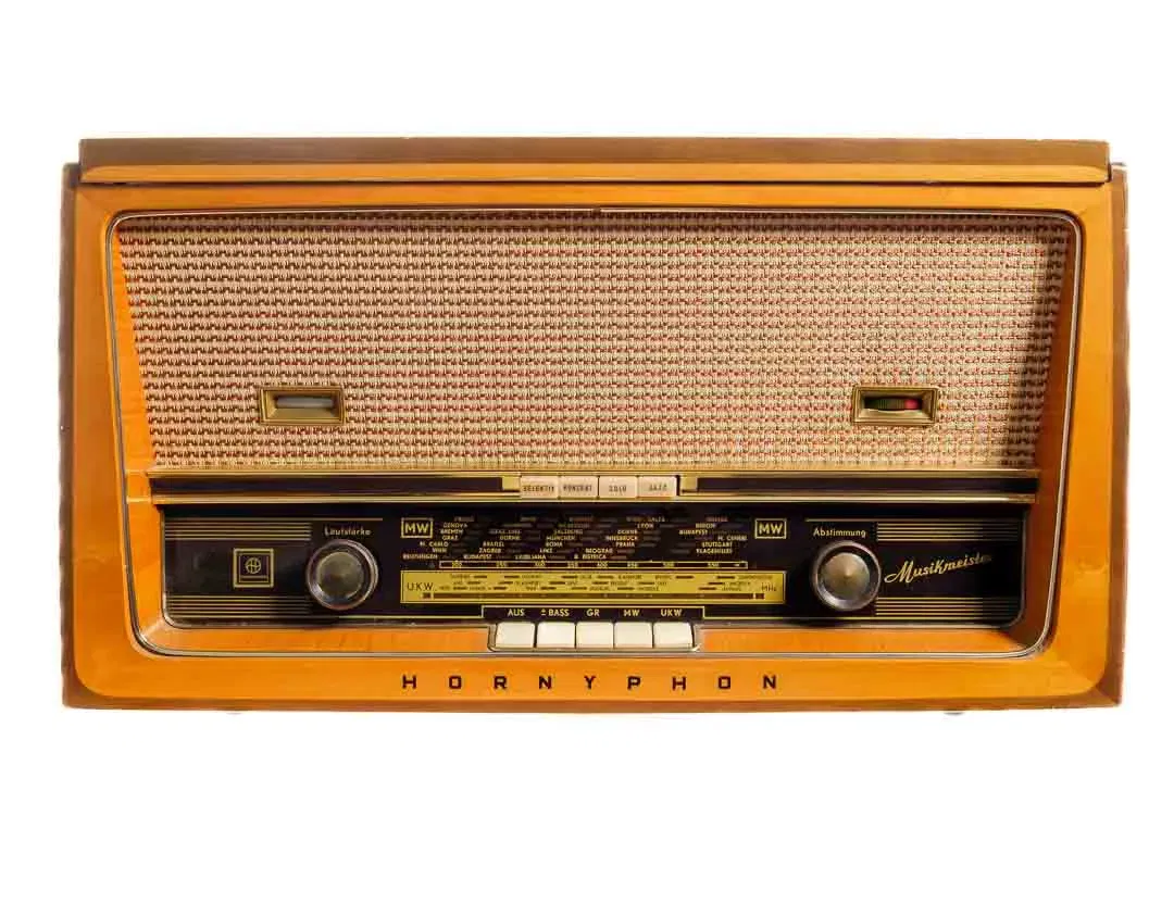 Hornyphon Musikmeister Röhrenradio mit Philips Plattenspieler, 51×28×33 cm - Bild 4