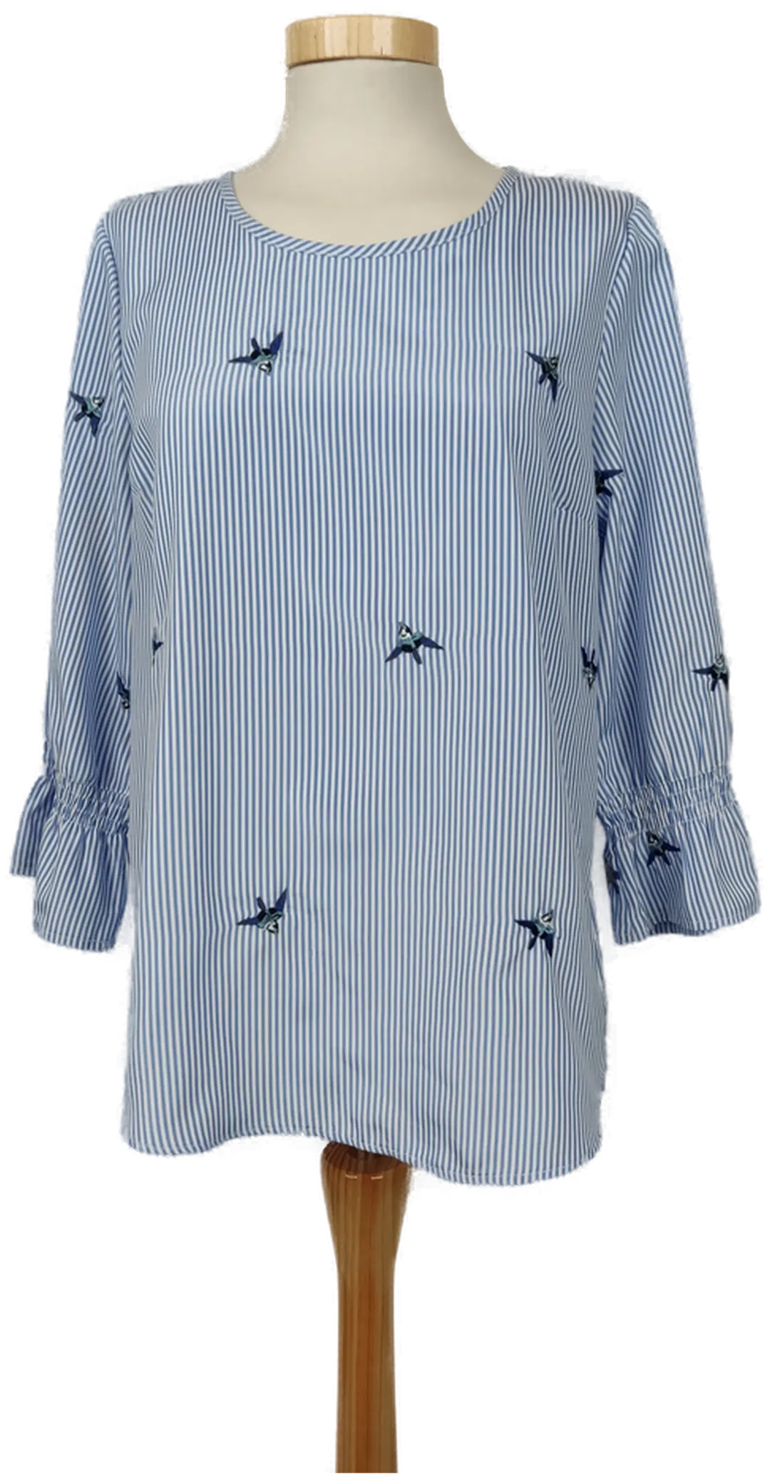 Dressin Damen Hemd Bluse blau weiss - S-M/36-38 - Bild 4