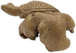 Schildkrötenfigur aus Wurzelholz | Handgeschnizte Glücksbringer - Bild 6