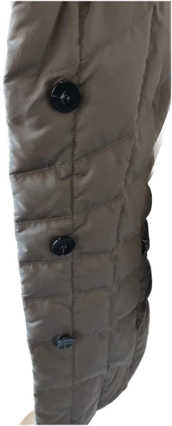 S.Milton, Luxuriöse echte Daunenjacke, erdfarben, verdeckte Knopfleiste, Damen - Gr.40 – Vorschau 4
