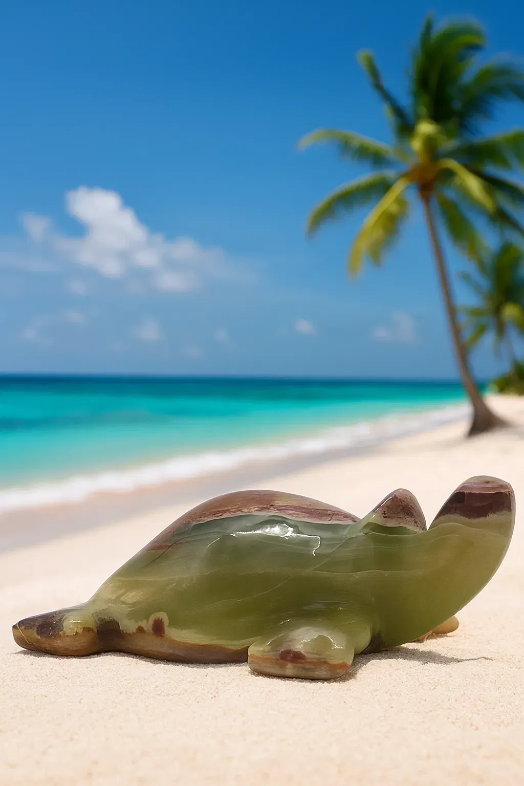 Dekofigur Schildkröte aus Onyx-Stein  - Bild 1