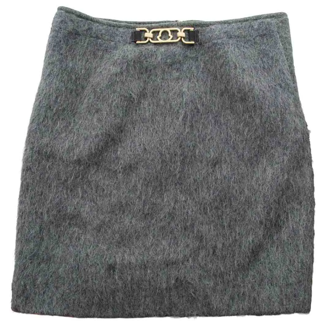 Moncler Kostüm aus edlem Mohair-Mix – Luxuriöser Zweiteiler in Grau – Bild 2