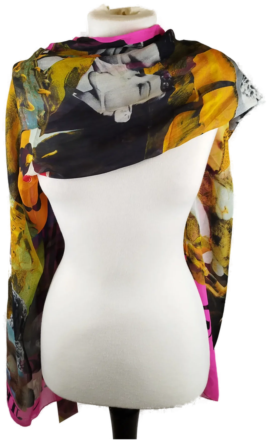 Moschino Larioseta Schal - bedruckt / Made in Italy – Bild 2