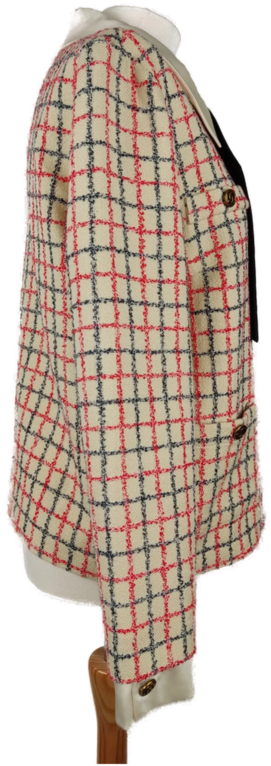 Gucci Tweed-Blazer mit Schleife Größe 40 / L – Bild 3