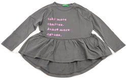 United Colors of Benetton Kinderkleid grau Gr. XS