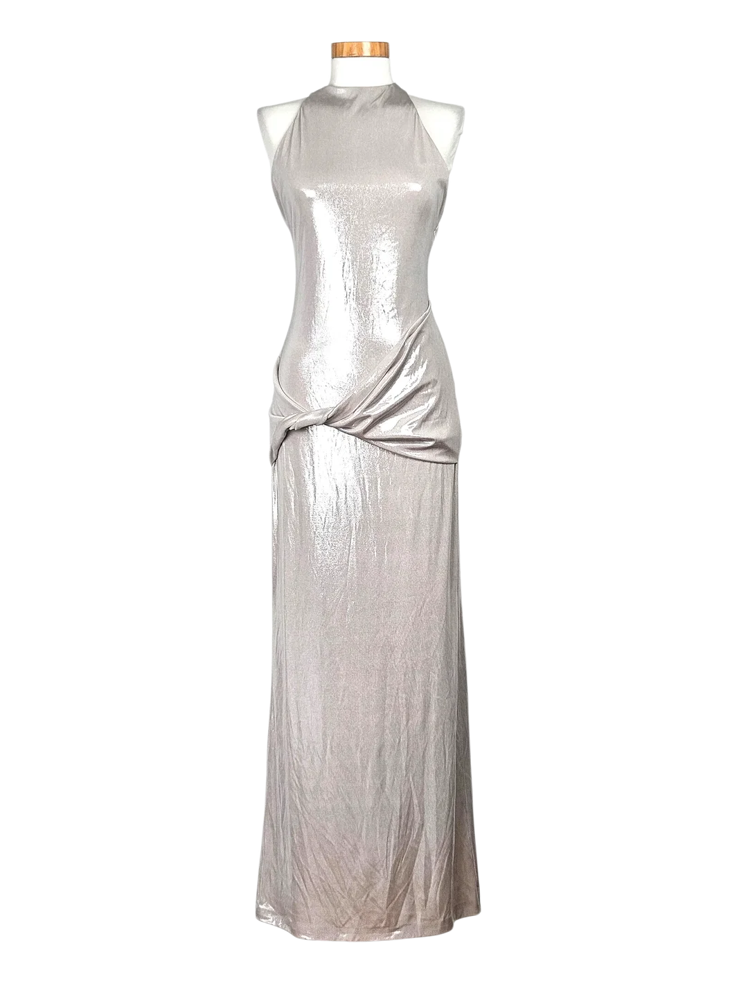 ZARA Damen Abendkleid, silber - Gr. M - Bild 1