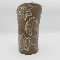 Dekovase Getöpfert Mandala-Keramik | Künstlerisches Unikat - Bild 3