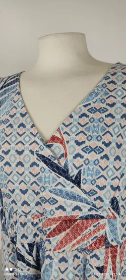 Green Cotton Maxikleid mit Blumenmotiv - Bild 5