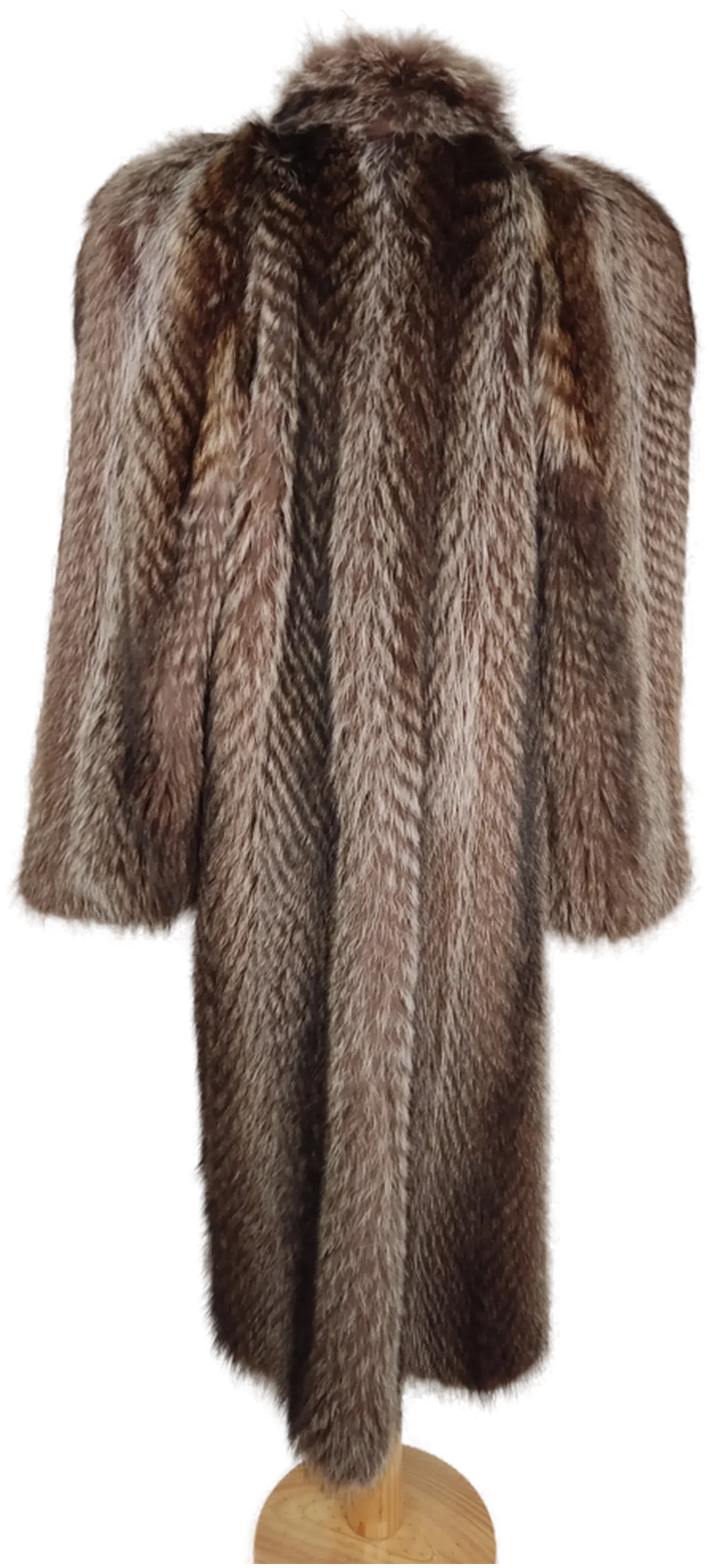 Damen Pelzmantel braun - L 40/42 – Bild 2