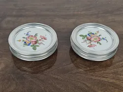 Untersetzer aus Porzellan & Metall - 6 Stück  - Bild 2