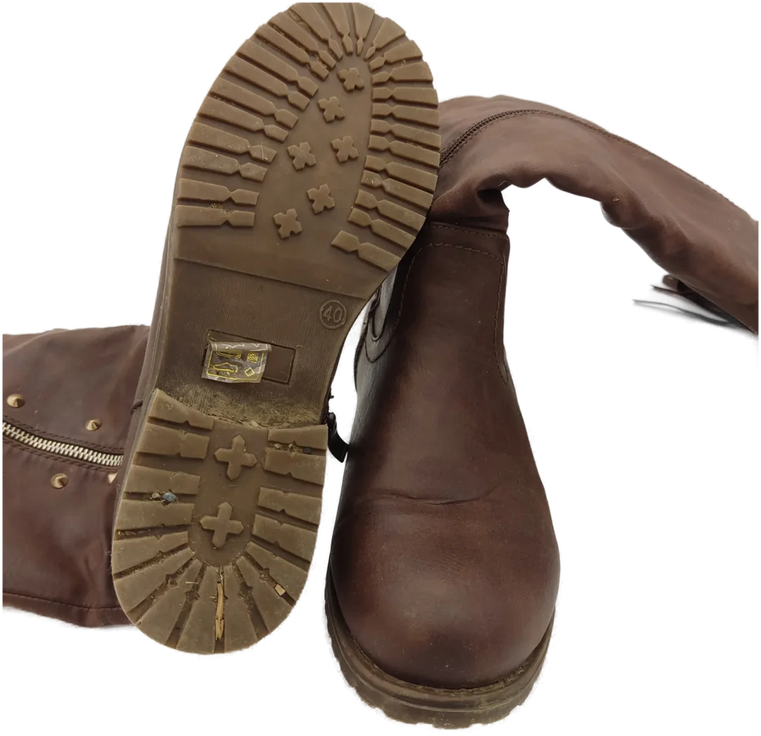 Jumex Damenstiefel braun - 40 – Bild 4