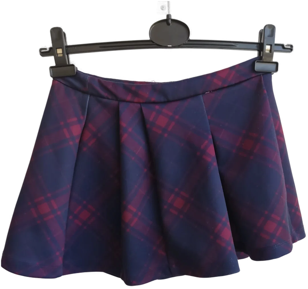 Kinderrock lila kariert -  Gr. 158/XL  - Bild 1