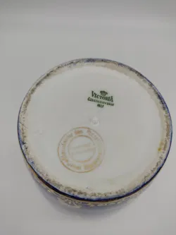 Victoria Porzellan Vase in blau - Bild 3