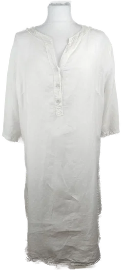 Weißes Hemdblusenkleid Aus Baumwolle L | Zeitloses Design