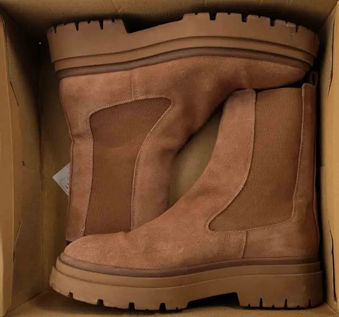 ZARA Plateaustiefeletten für Damen in braun, Größe 39 - Bild 1