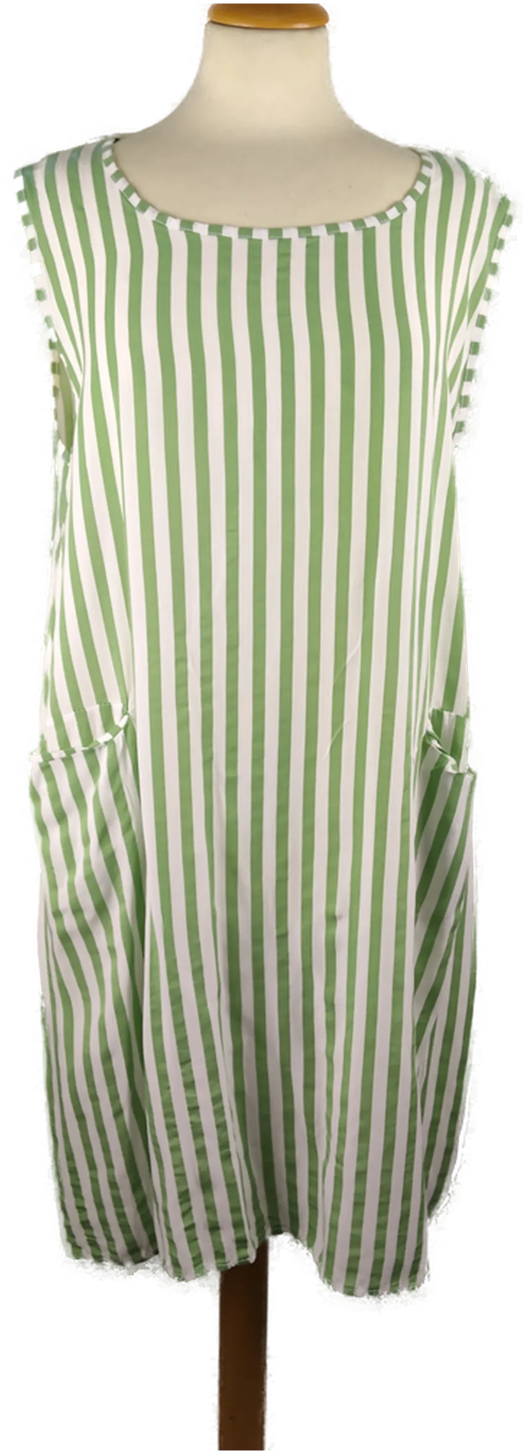 Kleid Damen Sonstige Viskose Gestreift | Sommer-Leicht - Bild 1