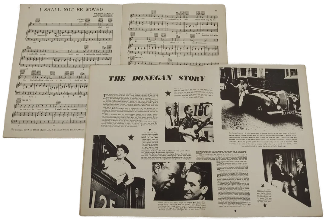 Lonnie Donegan Album of Folk Songs - Volume One + Two / Notenhefte – Bild 3