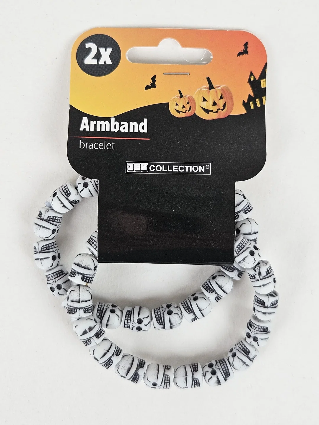 Halloween Zubehör #6 "Totenkopf-Armband" – Bild 1