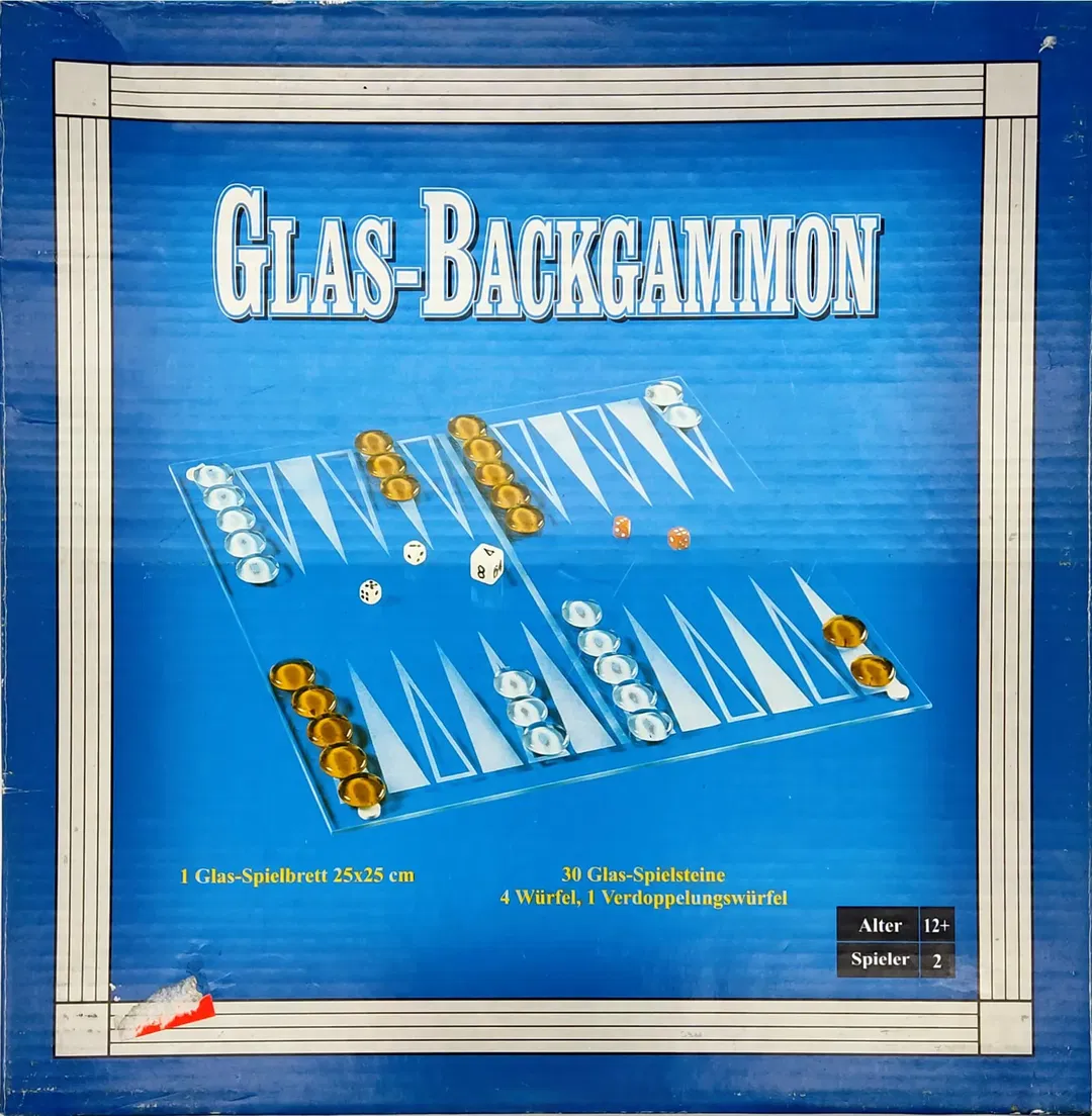 Glas Backgammon - Gesellschaftsspiel - Schou - Bild 1