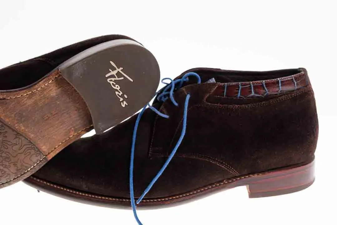 FLORIS VAN BOMMEL Elegante Herrenschuhe / Chelsea Boots in dunkelbraun, Größe 43/44 – Bild 2