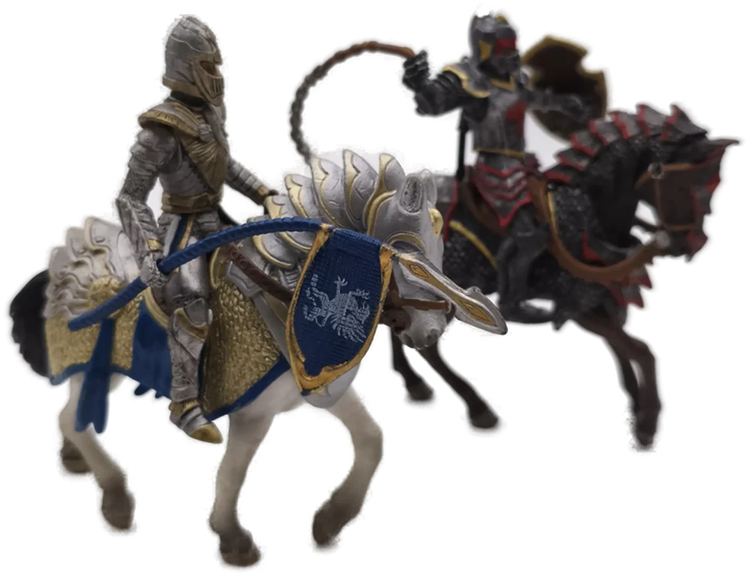 Schleich Set, 2 Ritter mit Pferd – Bild 2