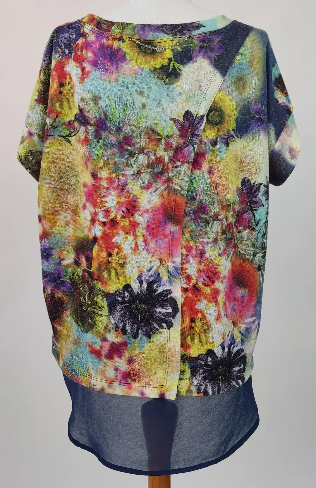 Fornarina Damen Bluse Blumen Muster mehrfärbig - Gr. M (165/88A) – Bild 2
