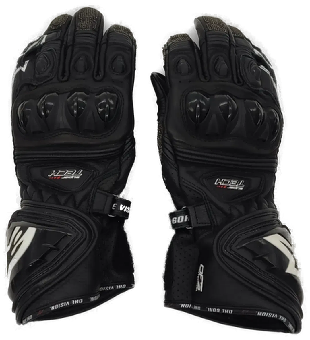 Paar Supertech Motorradhanschuhe Alpinsstar in Schwarz - Bild 1