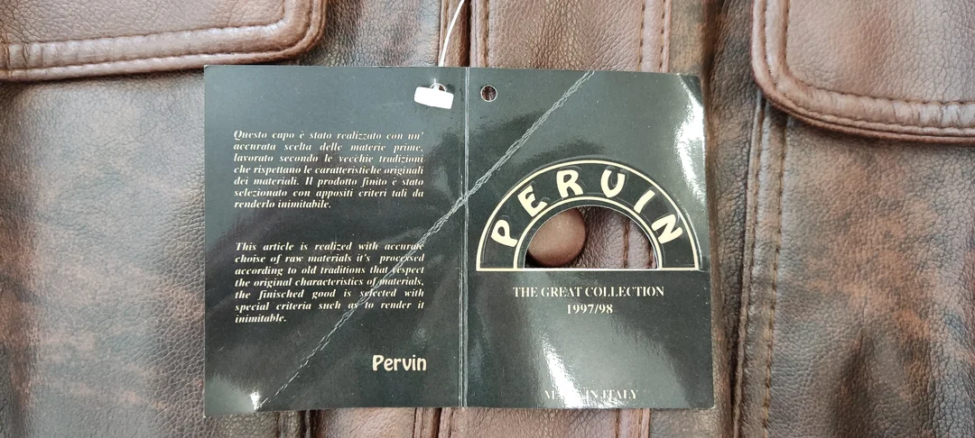 Pervin Herren Lederjacke braun Gr. S – Bild 5