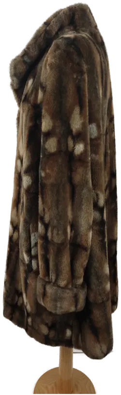 Ulla Popken Damen Kunstpelz Mantel - Größe 42/44 - Bild 3