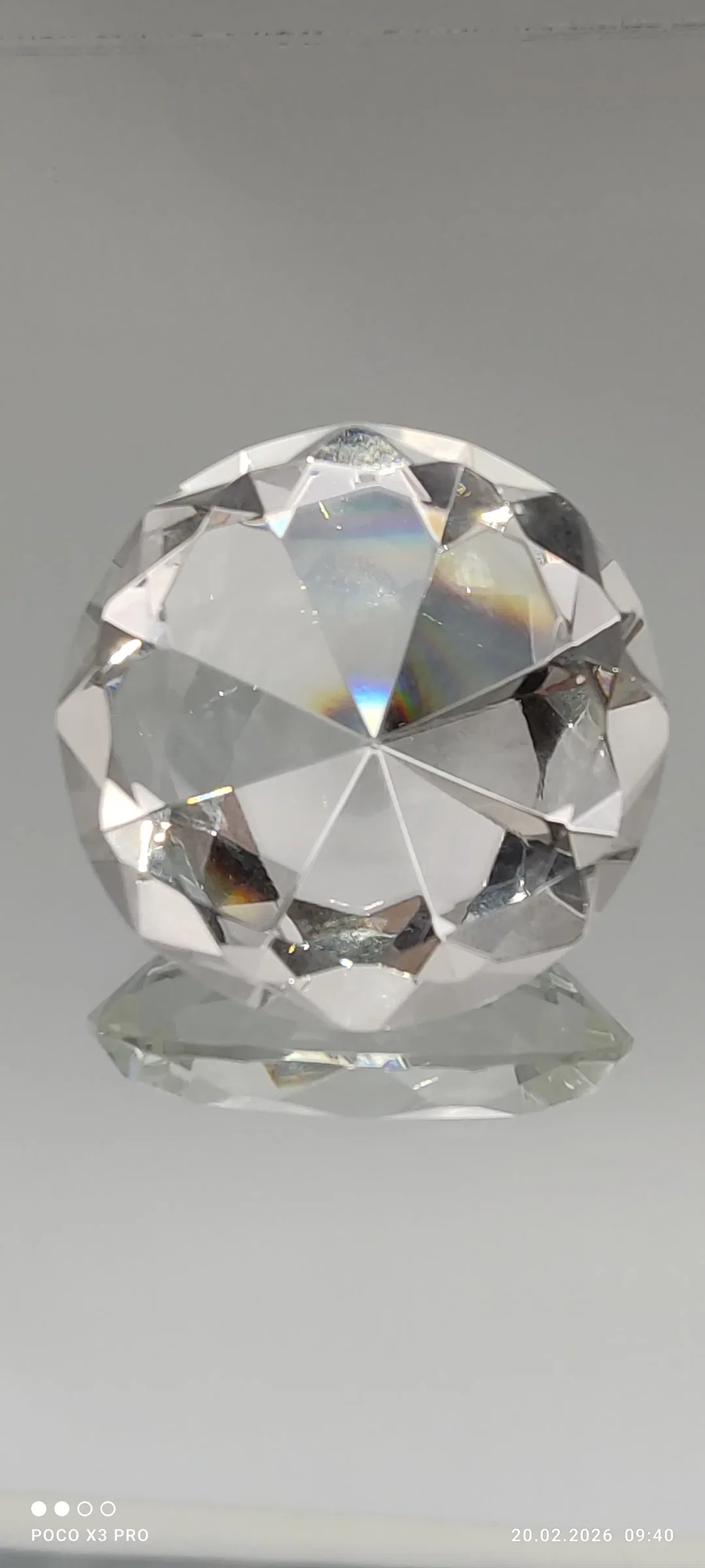 Kristallglas Briefbeschwerer - Bild 1