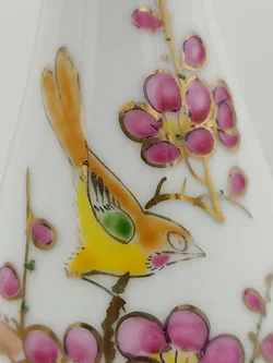Kleine Chinesische Porzellanvase | Eleganter Goldrand – Vorschau 3