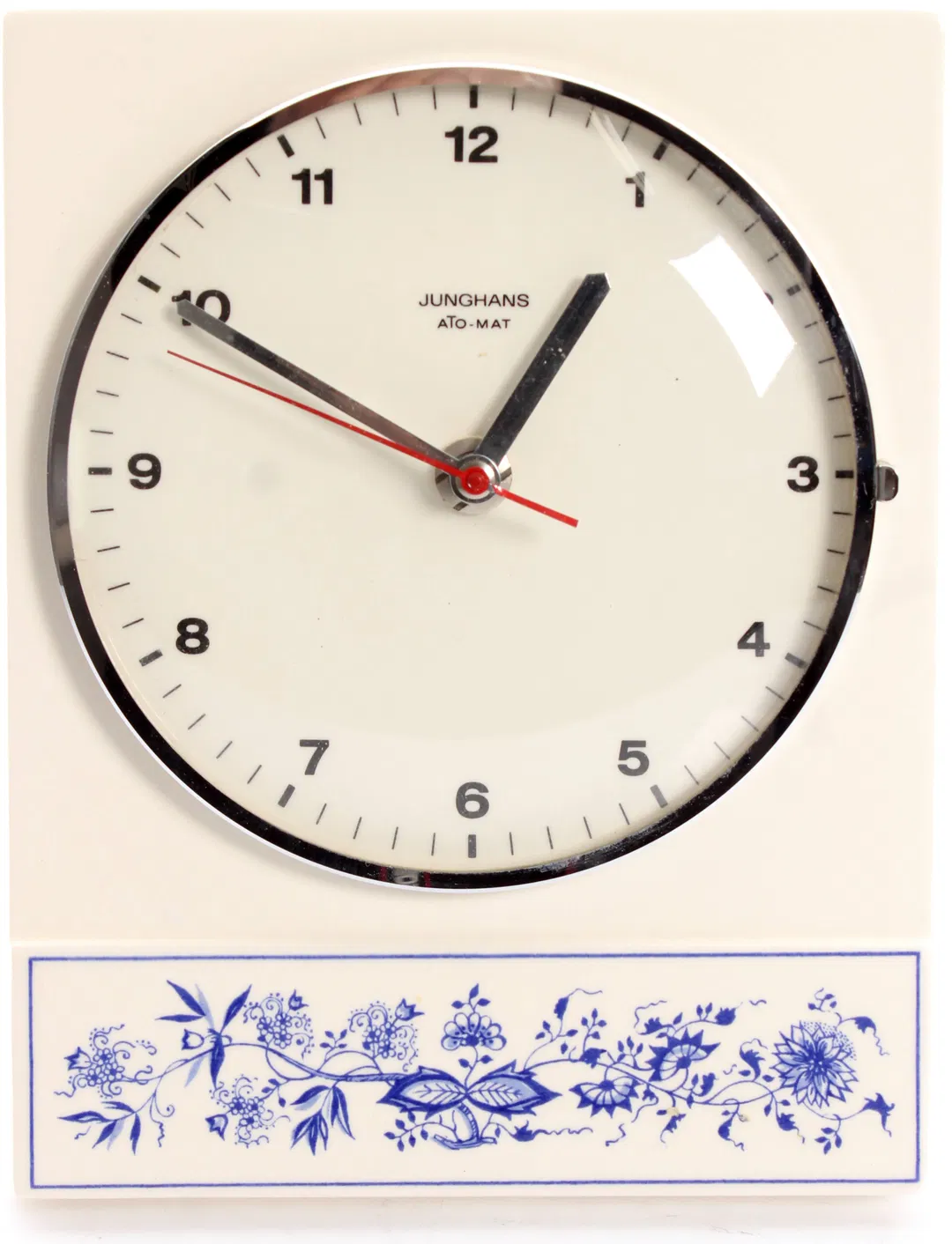 Junghans ATO-MAT Wanduhr Vintage | Keramik | Made in Germany | 22 × 17 cm - Bild 1