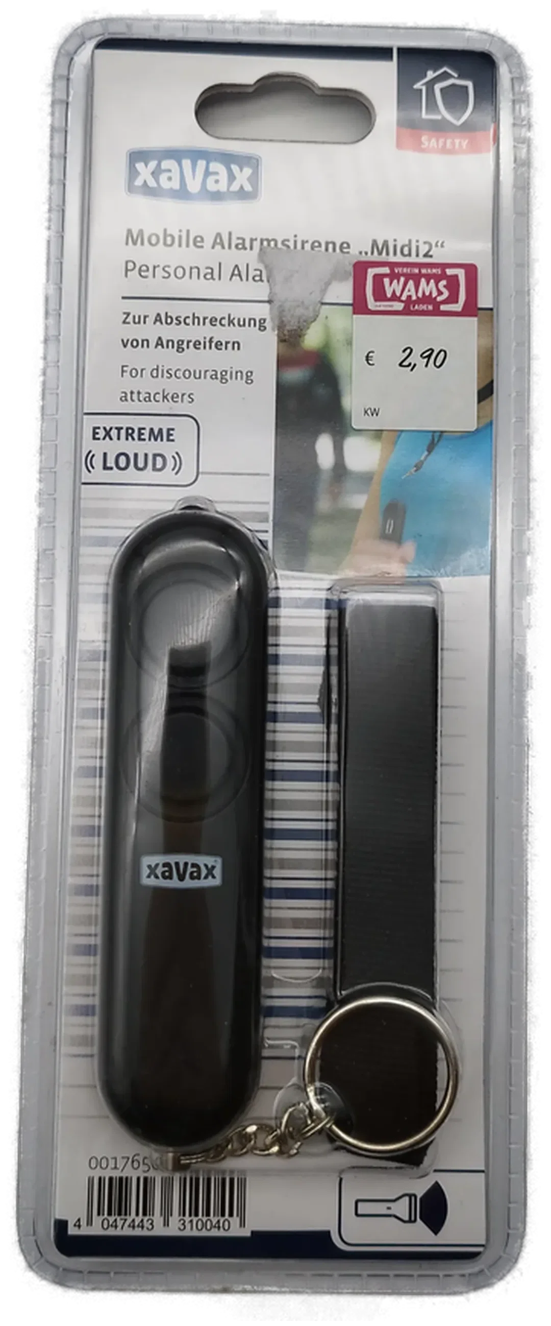 xavax Mobile Alarmsirene - mit integrierter LED-Lampe - Bild 1