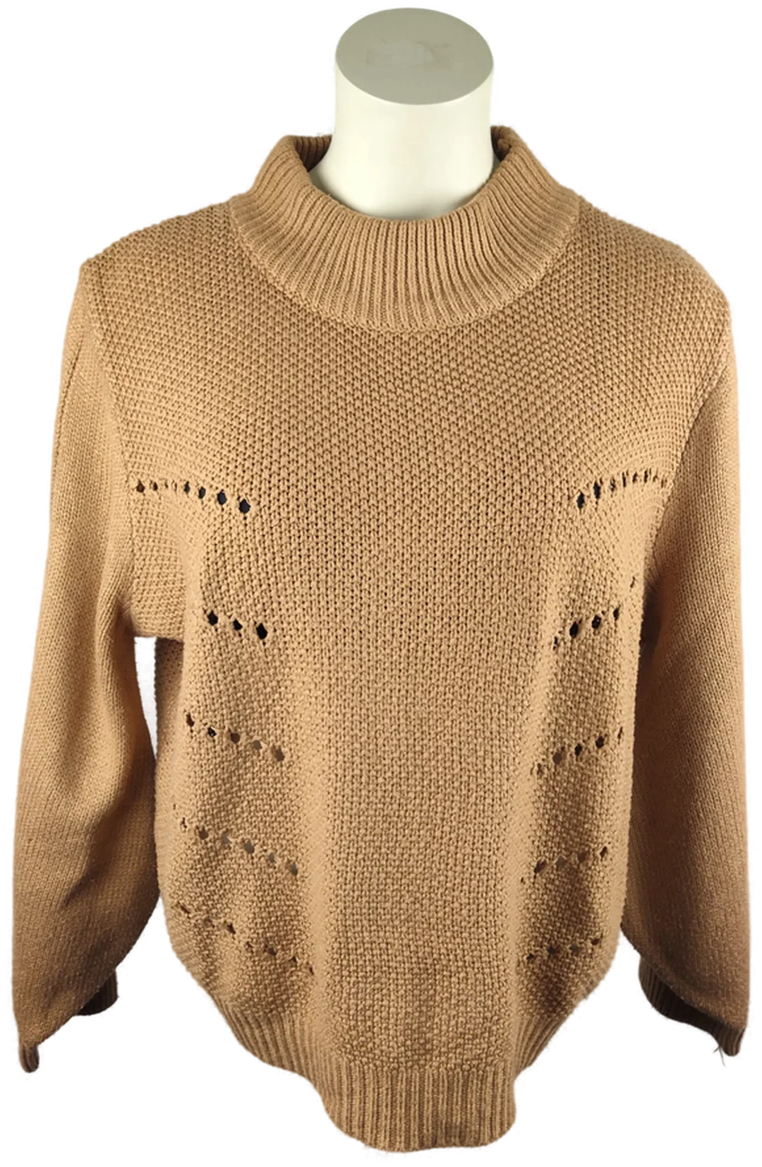 Damenpullover Größe 42 In Camel Mit Rollkragen | Herbstliebling – Bild 1