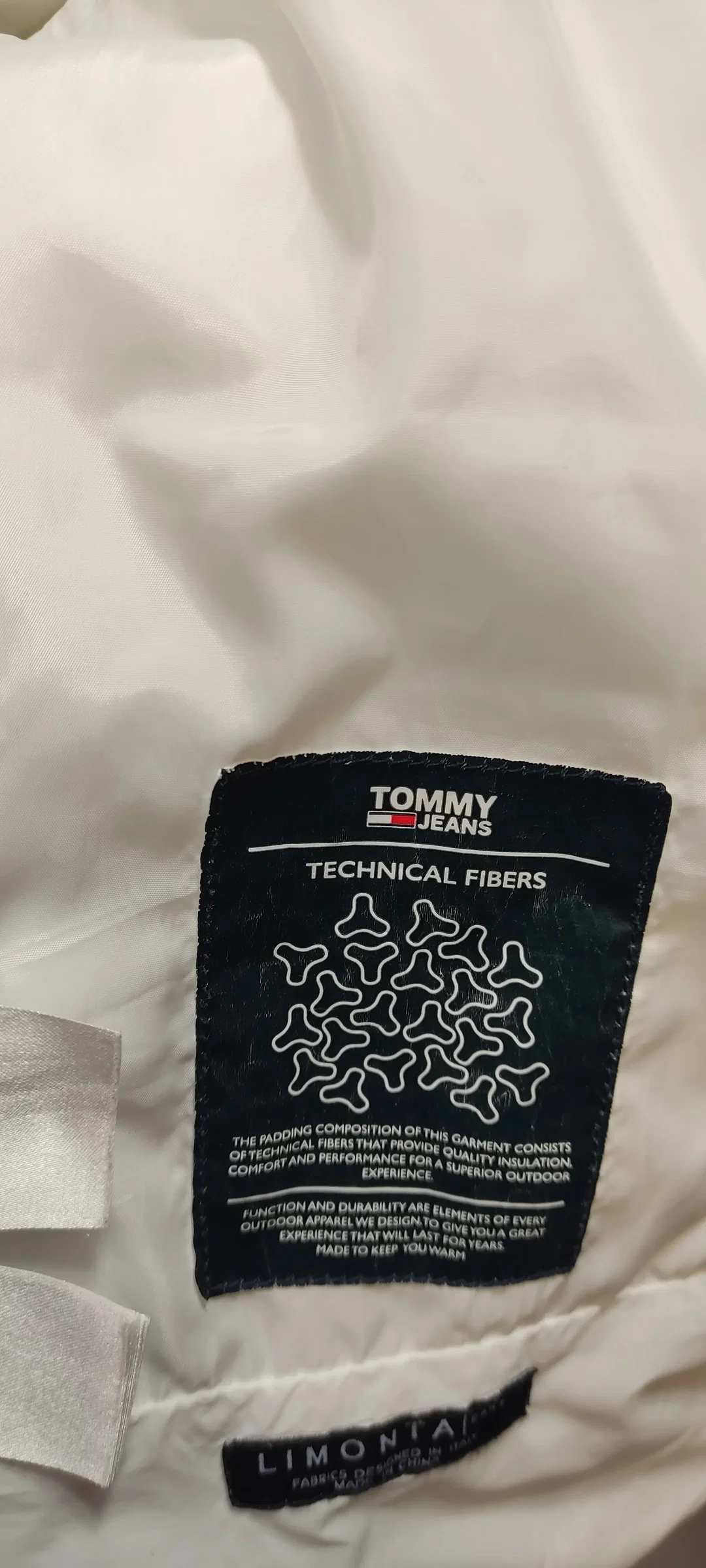 Tommy Jeans Damensteppjacke mit Kapuze in weiß, Größe S – Bild 6