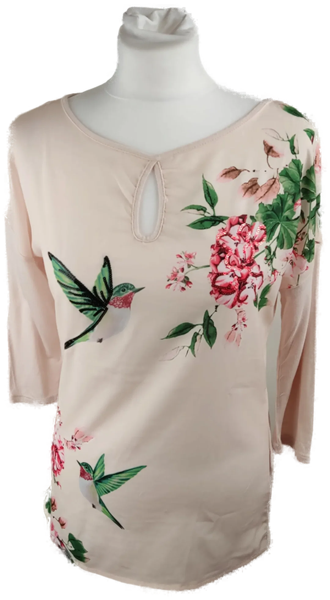 Orsay Bluse Damen S/36, Blumenmuster in Rosé | Floraler Charme – Bild 1