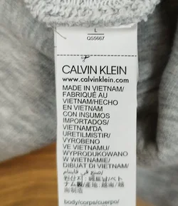 Calvin Klein, Kapuzen Sweatjacke, grau, Gr. L  – Vorschau 6