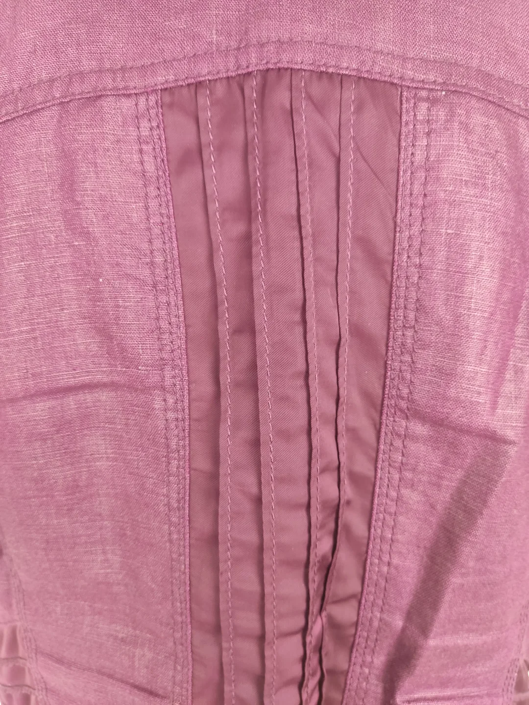 Jacke "Bonita", kurzarm mit Kragen, lila mit Taschen, Größe 44 – Bild 6