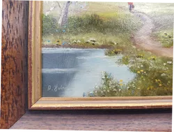 Die 4 Jahreszeiten, Original Ölgemälde von A. Behr - Bild 3